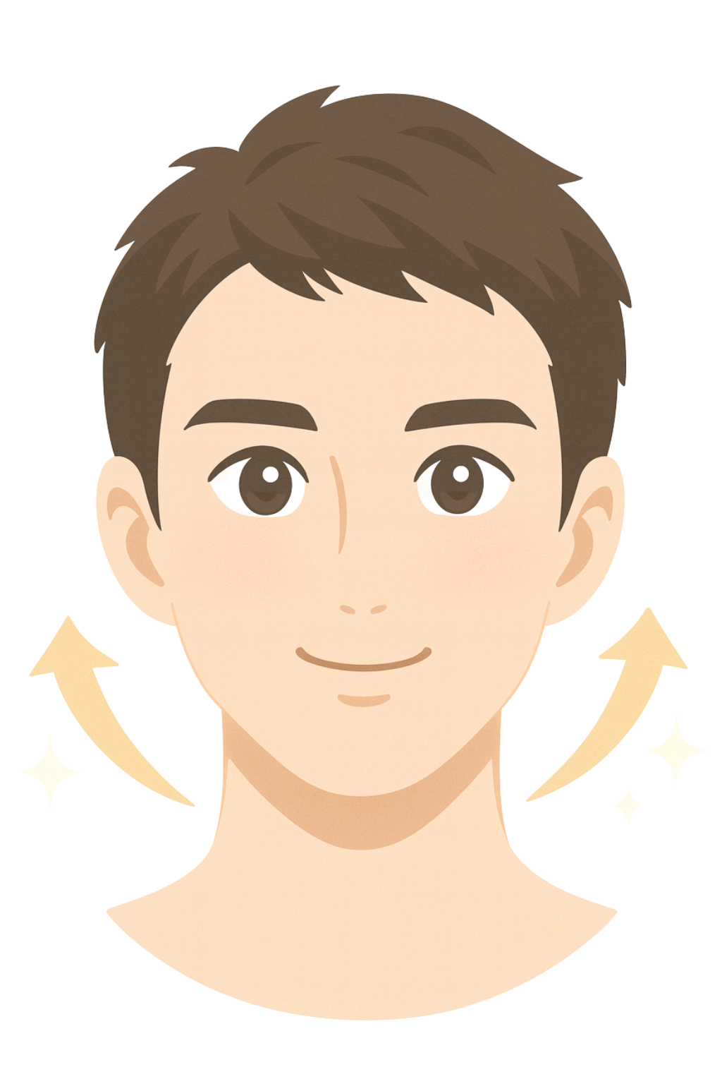 ハリ・小ジワ・肌質改善のイメージイラスト